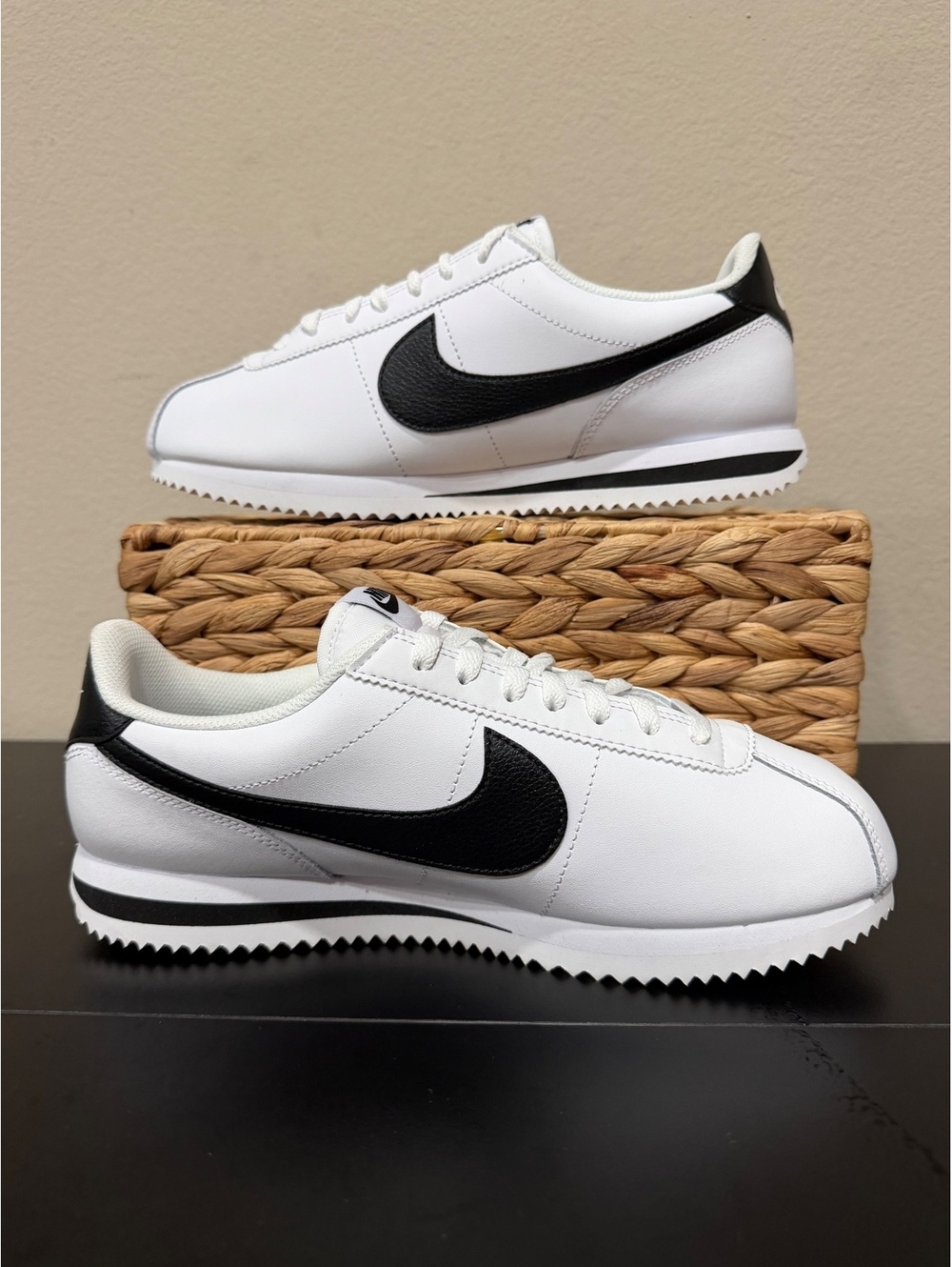 Size 10 - Nike Cortez “White Black” - Picture 2 of 6